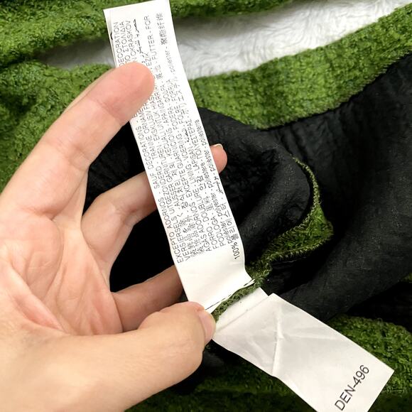 NEW Zara Blogger Favorite Moss Green Structured Chain Straps Bow Mini Dress L - Picture 7 of 12